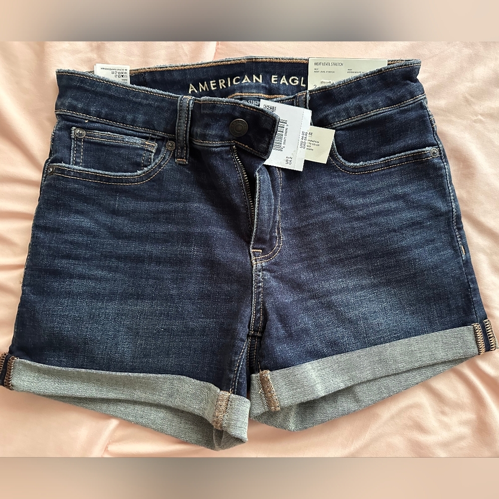 American Eagle Outfitters Dark Blue Jean Shorts